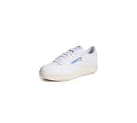 Reebok Women's Club C Double Sneaker, Footwear White/Chalk/Step Purple, 8.5