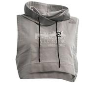 Reebok Women's Combat Glory Grey Cropped Printed Hoodie | Size: Medium Reebok Grey M