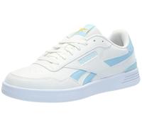 Reebok Women's Court Advance Clip Sneaker, Chalk/Soft Blue/Fierce Gold, 5.5 UK