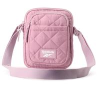 Reebok Women's Crossbody Bag - Quilted Nylon Sling Bag Travel Purse with Adjustable Strap and Secure Zipper Closures, Quilted Infused Lilac, One Size