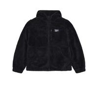 Reebok Womens Double Monkey Fleece Jacket - Black - L - Black - 100% Polyester