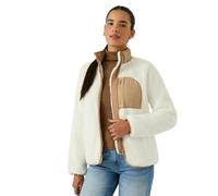 Reebok Womens Double Monkey Fleece Jacket - Cream - L - Cream - 100% Polyester