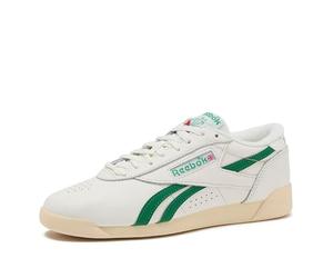Reebok Womens F/S Lo, Chalk/Glen Green/Paper White, 8.5