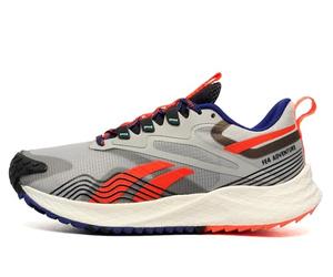 Reebok Womens FLOATRIDE Energy 4 Adventure Running Shoe, Pure Grey/Black/Orange Flare, 8 US
