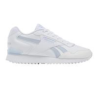 Reebok Women's Glide Ripple Clip Sneaker, White/Feel Good Blue/Pure Grey, 9.5