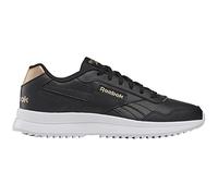 Reebok Womens Glide Sp, Black/White/Gold Metallic, 7.5