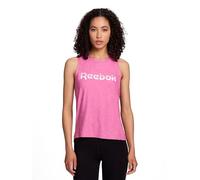 Reebok Women's Glow Sleveeless Cropped Tank Top, Raspberry Rose Heather, L