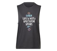 Reebok Women's Graphic T-Shirt Black 2XL