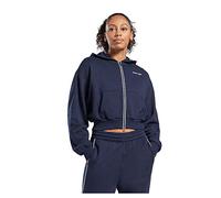 Reebok Women's ID Energy Full Zip Hooded Track Top, vector navy, S