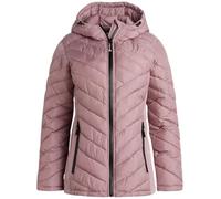 Reebok Women's Jacket - Lightweight Quilted Puffer Parka Coat with Flex Stretch Panels - Casual Jacket for Women (S-XL), Rose Pink, XL