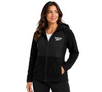 Reebok Women's Jacket - Polar Fleece Sweatshirt Jacket - Lightweight Coat for Women (S-XL), Jet Black, Large