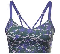 Reebok Womens/Ladies Lux Camouflage Medium Impact Sports BraXXS Forest Green GT