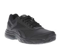 Reebok Womens/Ladies Work N Cushion 4.0 Leather Walking Trainers - Black - Black - 4.5 UK