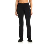 Reebok Women's Lean Vector High-Rise Pant, Standard Fit, 31” Inseam, Lightweight Stretch Poly Interlock Fabric, Black, Large