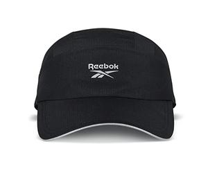 Reebok Women's Lightweight Adjustable Performance Running Cap for Men Size Fits, One Series-Black