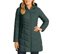 Reebok Womens Long Puffer Coat - Midweight Long Parka Length Quilted Snow Winter Jackets for Women (Also in Plus Size 1X-3X), Hunter Green, S