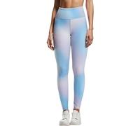 Reebok Women's Lux Bold All-Over-Print Tights, Bold Cyan, S
