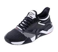 Reebok Women's Nano Court Sneaker, Black/White/Vector Red, 3 UK