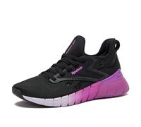 Reebok Women's Nano Gym Sneakers, Workout and Walking Shoes, Black/Purple Rave/Digital Gleam, 3 UK