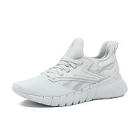 Reebok Women's Nano Gym Sneakers, Workout and Walking Shoes, Moon/Y2k Blue/Silver Metallic, 8