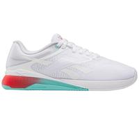 Reebok Women's Nano X5 Sneaker, FTW White/AI Aqua/Energy RED, 7.5 UK