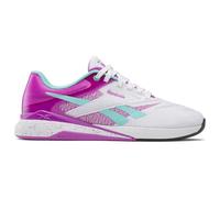 Reebok Women's Nano X5 Sneaker, FTW White/Purple Rave/AI Aqua, 7.5 UK