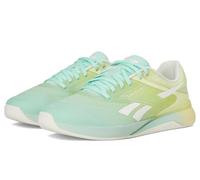 Reebok Women's Nano X5 Sneaker, Glitch Aqua/Yellow Haze/Chalk, 3 UK
