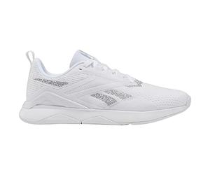 Reebok Women's Nanoflex 2 Sneaker, White/Cold Grey/Silver Metallic, 8 UK