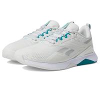 Reebok Women's Nanoflex Trail 2 Sneaker, Barely Grey/Team Teal/Footwear White, 5.5 UK