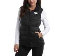 Reebok Women's Puffer Vest - Quilted Insulated Winter Vest, High Collar - Sleeveless Jacket for Women (S-XL), Jet Black, Small