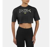 Reebok RBK LAB Cropped Graphic T-Shirt Black