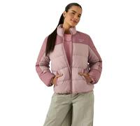 Reebok Womens Reversible Puffer Jacket - Dusty Rose - L - Dusty Rose - 100% Polyester