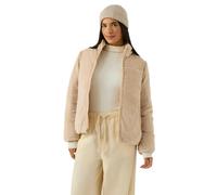 Reebok Womens Reversible Puffer Jacket - Oatmeal - Oatmeal - M - 100% Polyester