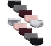 Reebok Womens Seamless Hipster Panties 5-Pack, Size Medium, Grey/Pink/Black