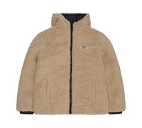 Reebok Womens Sherpa Reversible Puffer Jacket - Black - Black - S - 100% Polyester