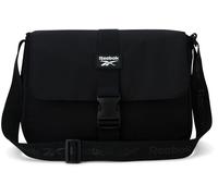 Reebok Womens Small Crossbody Bag Lightweight Nylon Purse Adjustable Strap, Leighton Black, One Size, Crosss Body Handbag