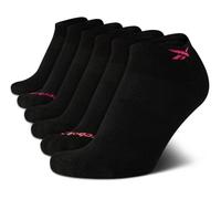 Reebok Women's Socks - 6 Pack Athletic Low Cut Ankle Socks, Size Shoe Size: 4-10, Black