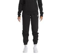 Reebok Womens Straight Leg Logo Jogger Pants, Black, Large