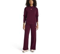 Reebok Womens Swift Hoodie Set, Standard Fit, Midweight Cotton-poly Fabric, Black Cherry, S
