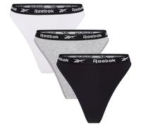 Reebok Womens Thong Lotty Cotton Black/White/Grey 10