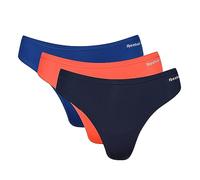 Reebok Womens Thongs AGATHA 3 Pack Navy/Orange/Blue XS