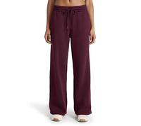 Reebok Women's Tonal Wide Leg Sweatpant, Standard Fit, 30” Inseam, Midweight Cotton-Poly Fabric, Black Cherry, Large