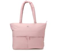 Reebok Womens Tote Bag - Large Lightweight Puffer Travel Tote with Zipper - Carry On Shoulder Bag Work Bags for Women, Clementine Smokey Rose, One Size