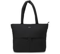 Reebok Womens Tote Bag - Large Lightweight Puffer Travel Tote with Zipper - Carry On Shoulder Bag Work Bags for Women, Clementine Black, One Size