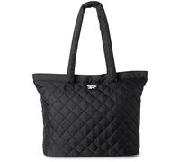 Reebok Womens Tote Bag - Lightweight Carry On Quilted Puffer Tote Bag for Travel, Work, Travel and Everyday Use, Barbara Black2