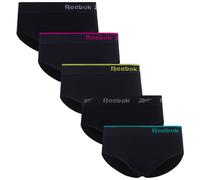 Reebok Women's Underwear - Seamless Hipster Briefs (5 Pack) Size Small All Black