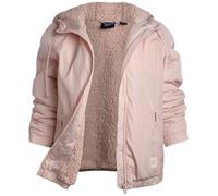 Reebok Womens Windbreaker Jacket - Water and Wind Resistant Midweight Cozy Sherpa Fleece Insulated Softshell Jacket for Women, Powder Pink, S