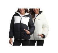 Reebok Women's Winter Jacket - Reversible Quilted Puffer Coat with Sherpa Fleece Lining - Reversible Jacket for Women (S-XL), Jet Black, M