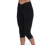 Reebok Womens Workout Ready Basic Capri Tights in Black - Size UK 4-6 (Womens)