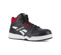 Reebok Work Men BB4500 Work High Top Sneaker, Black and Red, 8 UK